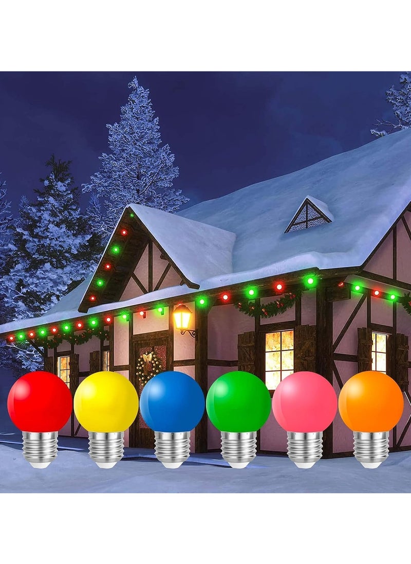 Generic - 1W LED Light Bulb Switch + 1W LED Light Bulb for Decoration, Party, Night Light (Orange), E27 - Image 1