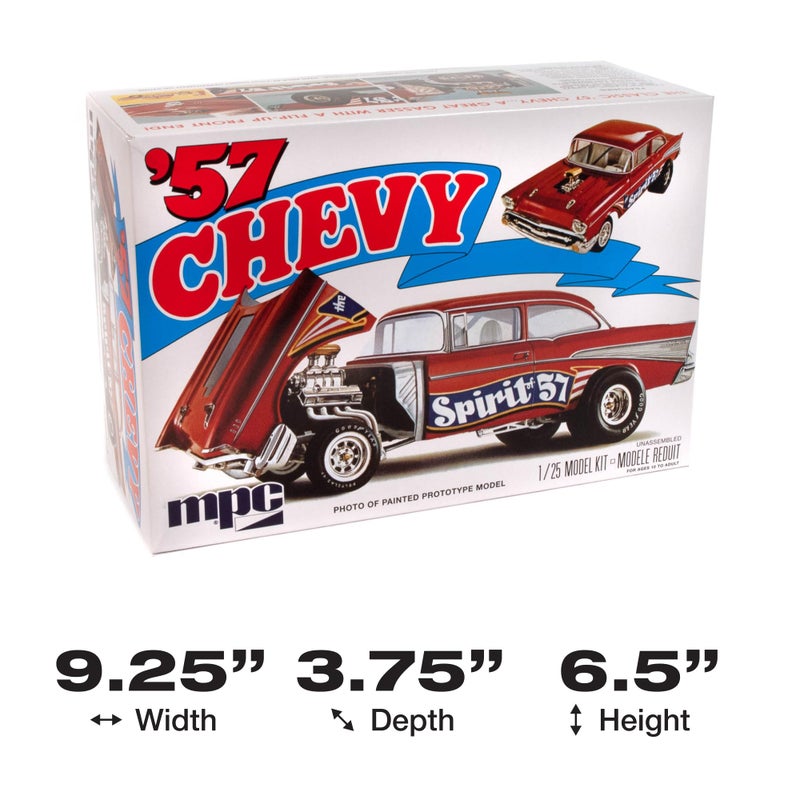 MPC 1957 Chevy Bel Air Spirit of 57" 1:25 Scale Model Kit - Image 5