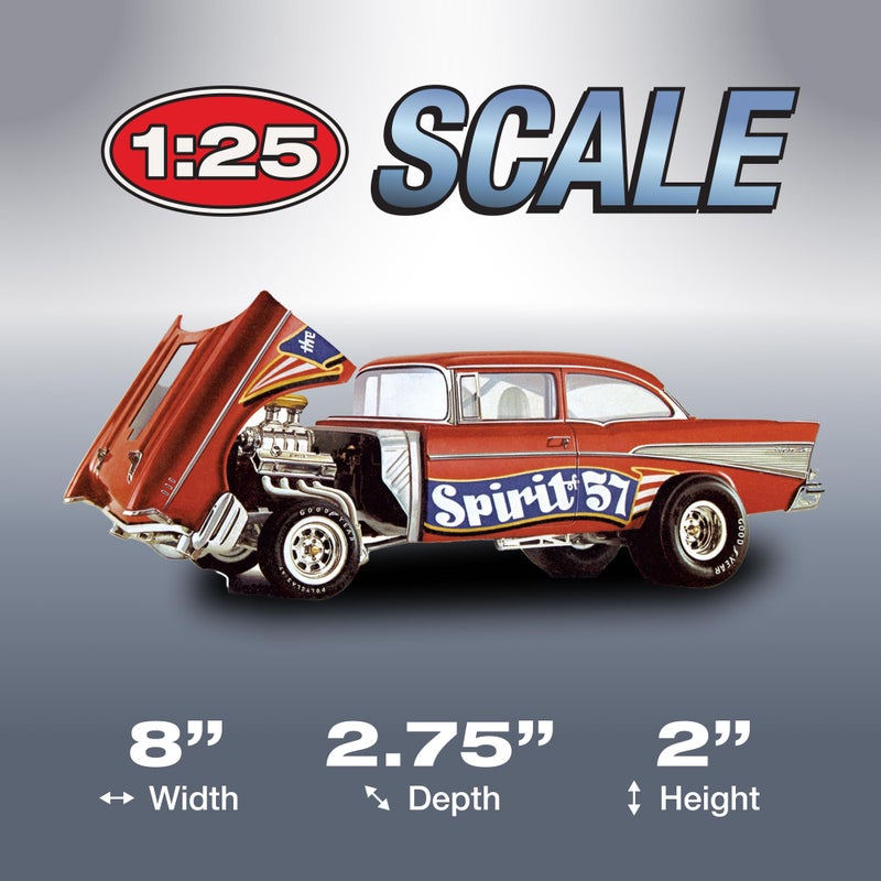 MPC 1957 Chevy Bel Air Spirit of 57" 1:25 Scale Model Kit - Image 4
