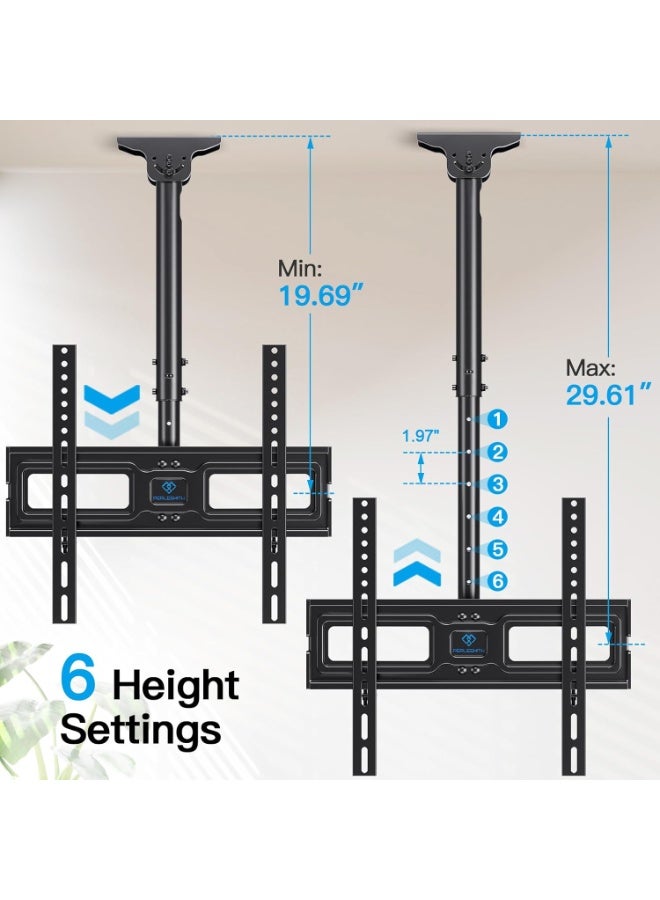 قاعدة تعليق تلفزيون سقفية بحركة كاملة – تناسب شاشات 26 إلى 55 بوصة LCD و LED و OLED، تتحمل حتى 99 رطل، قياس VESA 400x400 ملم - Image 3