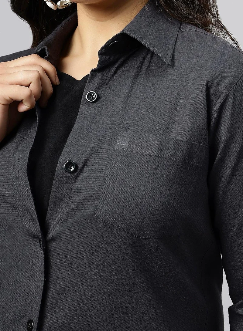 TUMMY  Long cotton lycra denim maternity shirt for Women | Best Price UAE