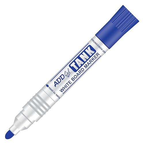 ADD Gel Tank Whiteboard Marker Set, Refillable, 10-Pack, Blue/Black/Red/Green - Image 3