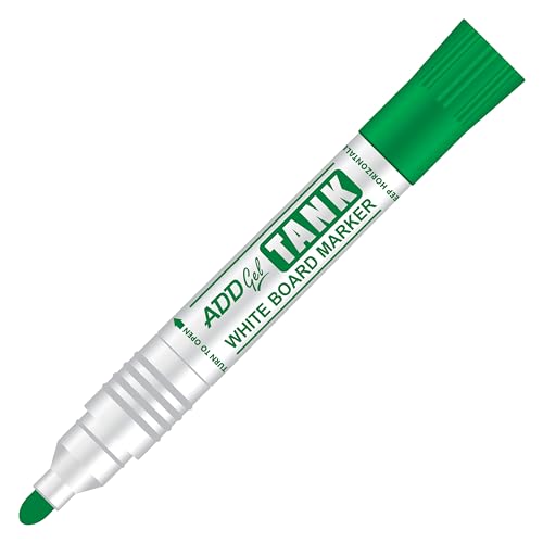 ADD Gel Tank Whiteboard Marker Set, Refillable, 10-Pack, Blue/Black/Red/Green - Image 5
