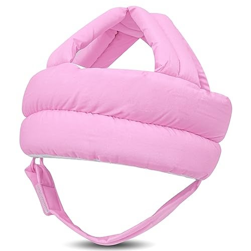 REFLYAWAY Baby Head Protector Baby Helmet for Crawling Walking, No Bumps Safety Head Adjustable Protective Cap for Walking, Playing (Pink) - Image 1