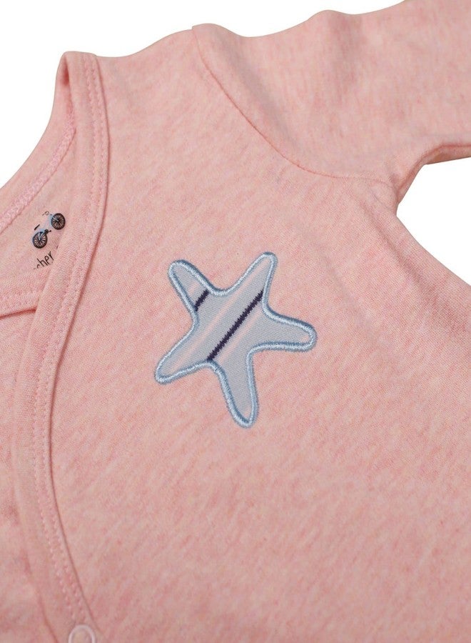 Asher and Olivia Clothes Baby Kimono Side Snap Girl Long Sleeve Bodysuit 6-9 Months - Image 5