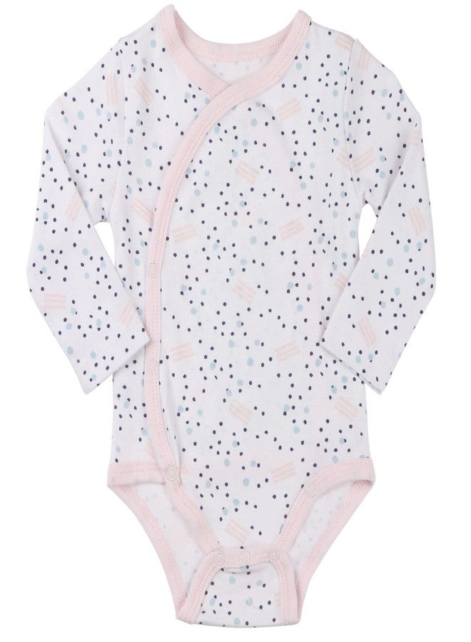 Asher and Olivia Clothes Baby Kimono Side Snap Girl Long Sleeve Bodysuit 6-9 Months - Image 4