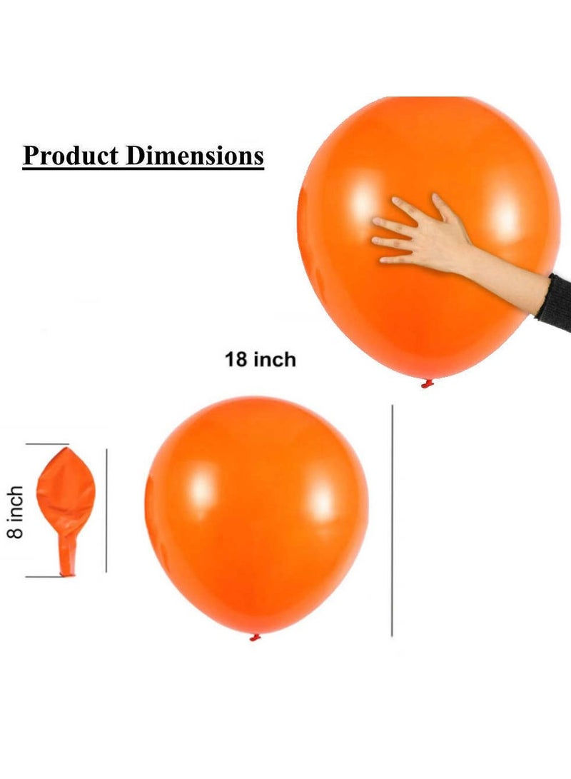 JOLLITY LLC بالونات لاتكس كبيرة بحجم 18 بوصة لحفلات عيد الميلاد والزفاف وحفلات استقبال المواليد والتخرج والفعاليات التجارية والعطلات 10 قطع - Image 2