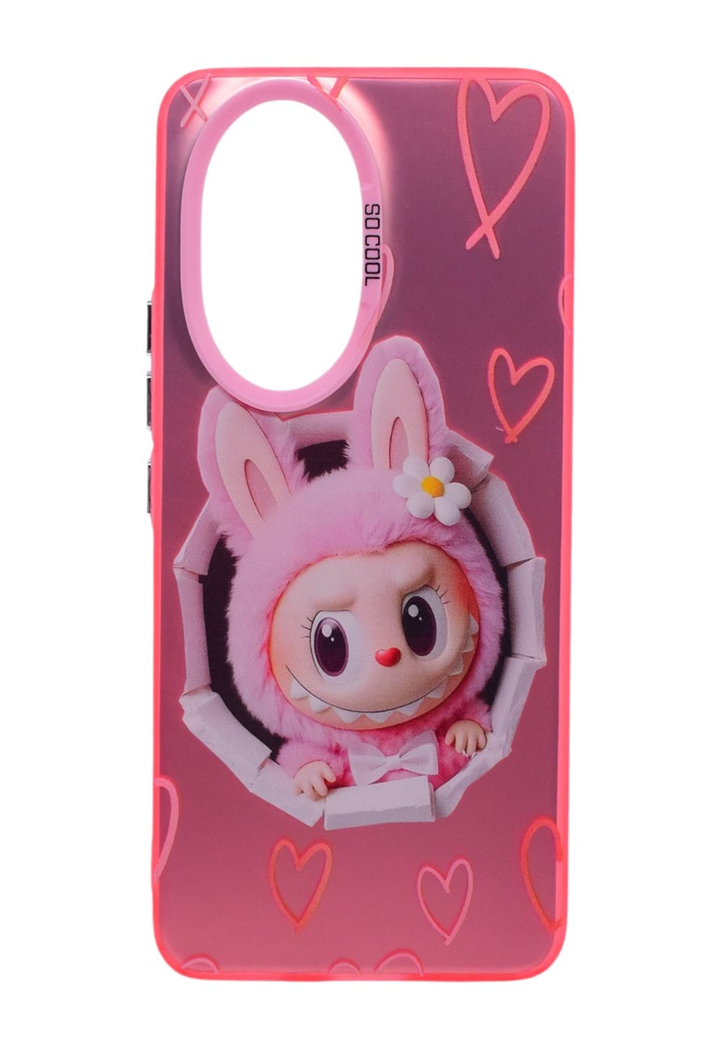 CFS TPU LABUBU Printed Back Cover Case For HONOR 200 - Pink - Image 1