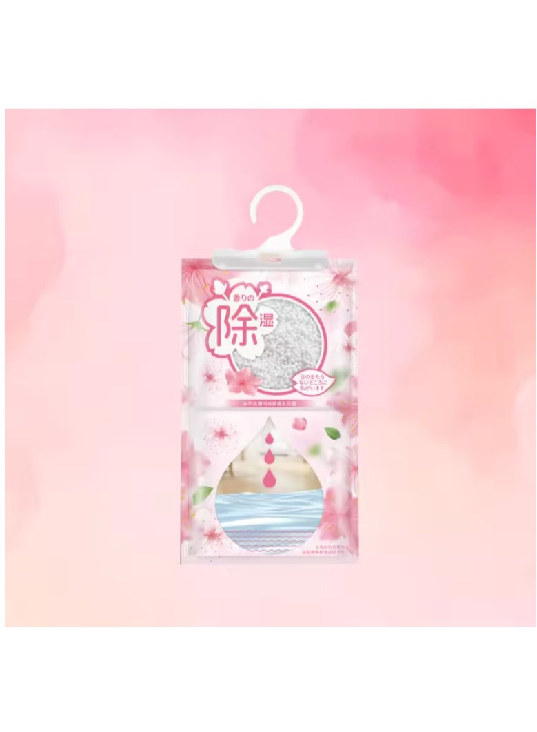 Hanging Dehumidifier Bags, Moisture Absorbing & Drying Bags for Wardrobe, Closet & Home Use, Anti-Mold and Mildew-Proof Moisture Absorber for Indoor Spaces, 20 Bags of cherry blossoms - Image 2