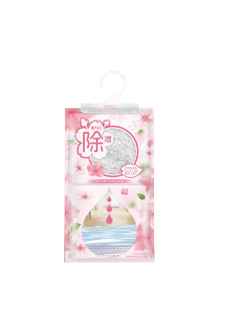 Hanging Dehumidifier Bags, Moisture Absorbing & Drying Bags for Wardrobe, Closet & Home Use, Anti-Mold and Mildew-Proof Moisture Absorber for Indoor Spaces, 20 Bags of cherry blossoms - Image 1