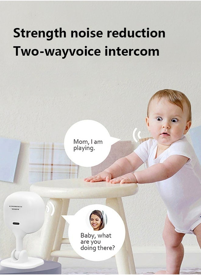 Indoor Surveillance Camera, 1080p HD Video, Live Transmission Mobile Phone App, WiFi Camera, Baby Monitor with Camera, Continuous Power Supply, Two-Way Audio, Motion Sensor, Night Vision