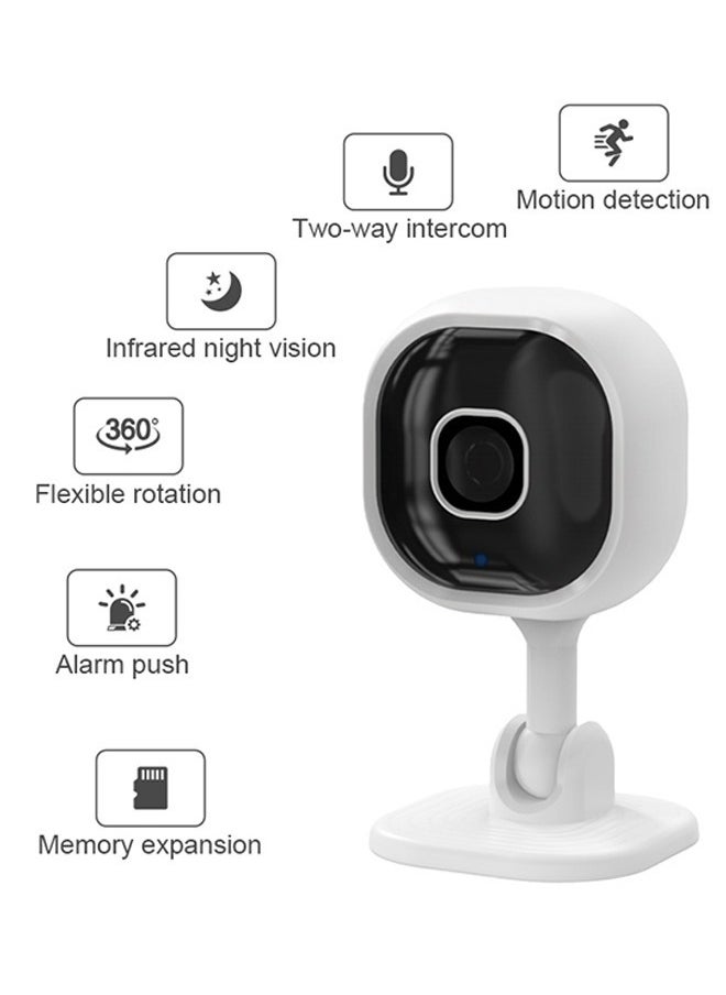 Indoor Surveillance Camera, 1080p HD Video, Live Transmission Mobile Phone App, WiFi Camera, Baby Monitor with Camera, Continuous Power Supply, Two-Way Audio, Motion Sensor, Night Vision