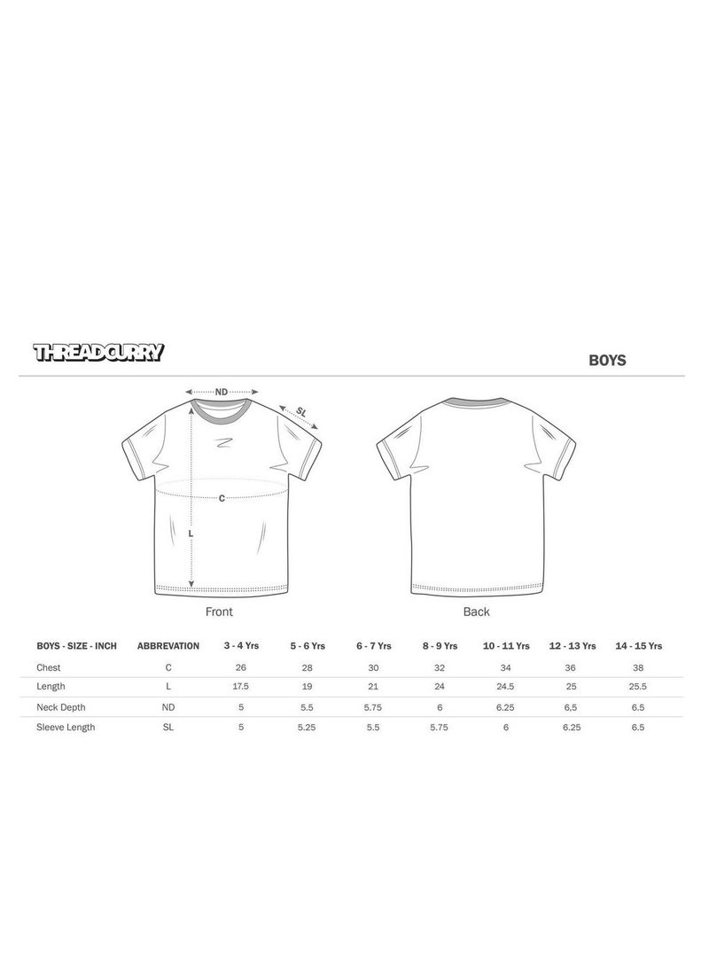 THREADCURRY THREADCURRY Anime Manga Fun Comic Cotton Graphic Printed Tshirt for Boys  - Image 3