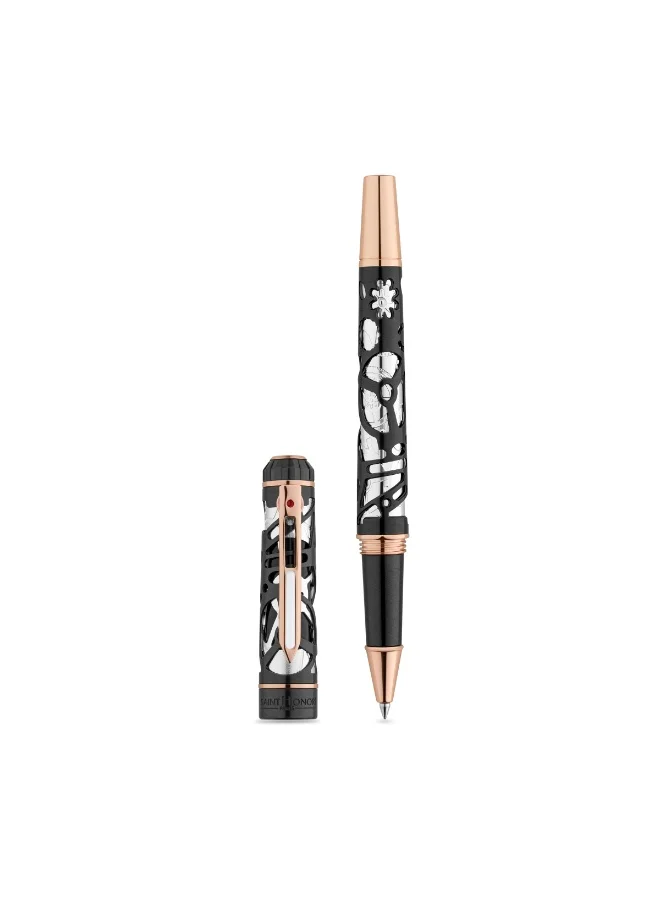 Saint Honore Paris Monceau Grey &amp; Rose Gold Pen for Men's