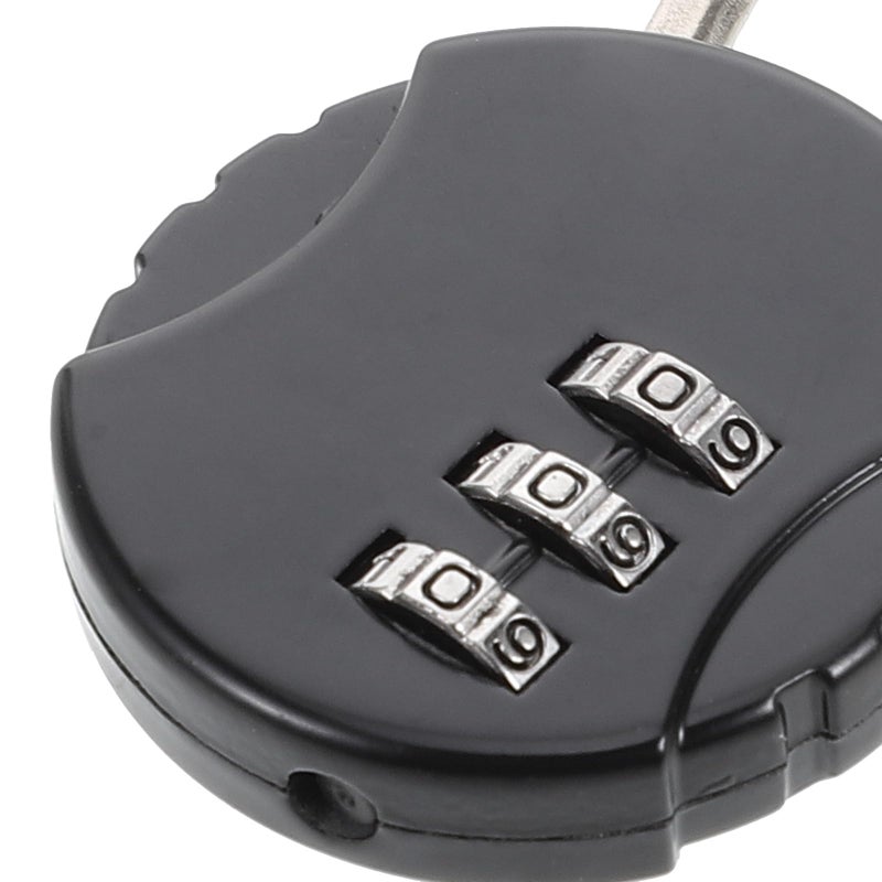 Heavy Duty Metal Combination Padlock Portable 3 Digit Resettable Code for Luggage Suitcase Backpack Gym Lockers - Image 4