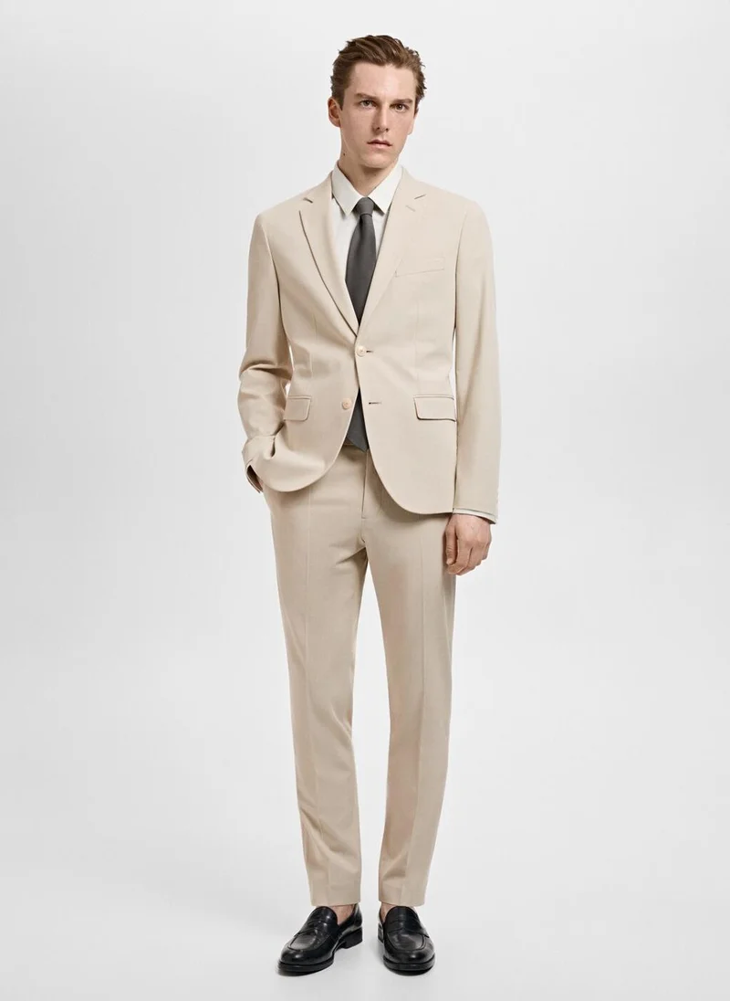 Mango Man Stretch Fabric Super Slim-Fit Suit Jacket