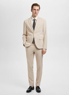 Mango Man Stretch Fabric Super Slim-Fit Suit Jacket  - Image 5