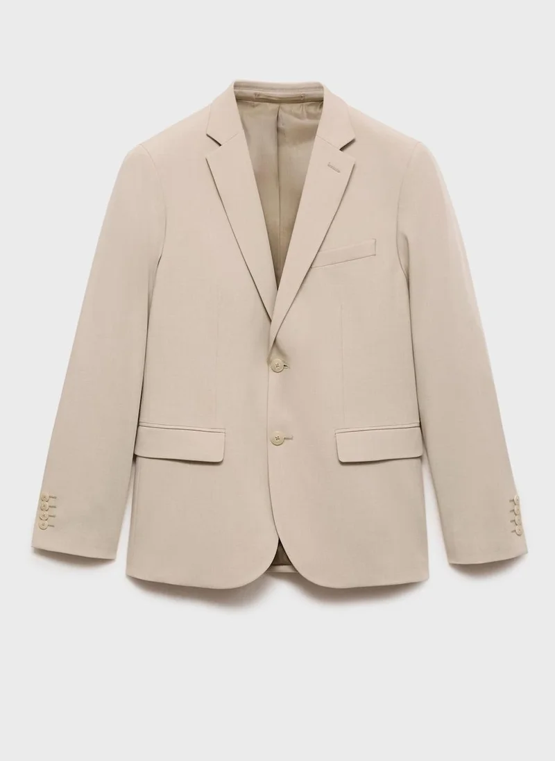 Mango Man Stretch Fabric Super Slim-Fit Suit Jacket