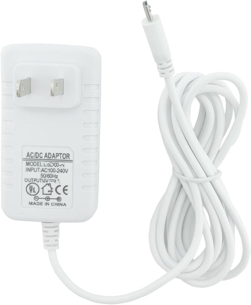 PDEEY شاحن بديل لجهاز مراقبة الأطفال VTech Babysense Owlet LBTech Eufy VAVA Moonbaby محول طاقة كابل Micro USB بطول 6 أقدام تحقق من منفذ الشحن في الصورة الثانية قبل الشراء - Image 3