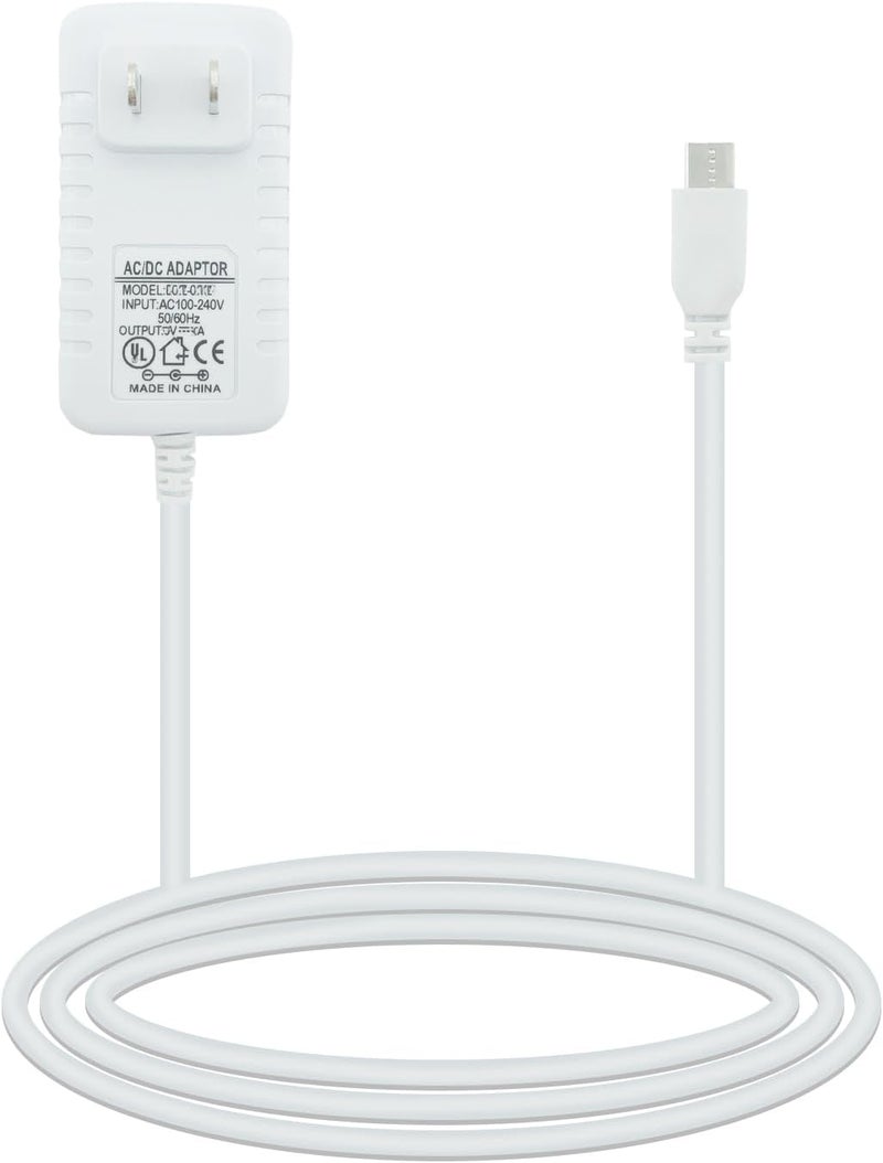 PDEEY شاحن بديل لجهاز مراقبة الأطفال VTech Babysense Owlet LBTech Eufy VAVA Moonbaby محول طاقة كابل Micro USB بطول 6 أقدام تحقق من منفذ الشحن في الصورة الثانية قبل الشراء - Image 1