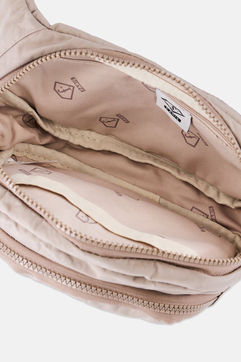 I Love Fashion Women Brand Logo Lexie Waist Bag, Taupe - Image 2