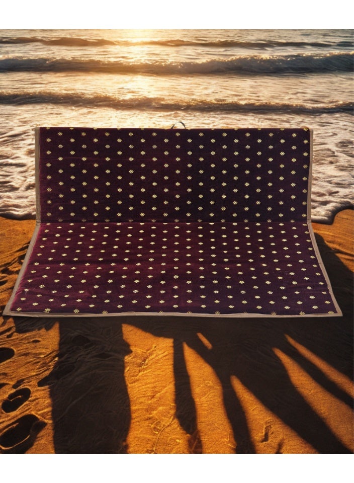 SMART HOME Foldable Floor Chair with Waterproof Backrest for Travel, Picnics, Camping, and Gardens – Comfortable Floor Seating (60cm Length x 120cm Width) and Backrest Height 40cm – Ideal for Outdoor Sitting and Relaxing - Image 1