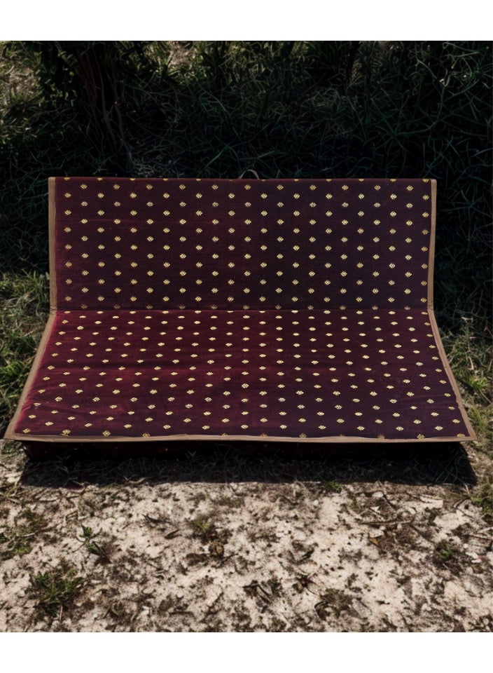 SMART HOME Foldable Floor Chair with Waterproof Backrest for Travel, Picnics, Camping, and Gardens – Comfortable Floor Seating (60cm Length x 120cm Width) and Backrest Height 40cm – Ideal for Outdoor Sitting and Relaxing - Image 4