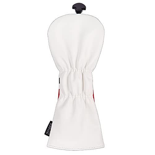 SHABIER Golf Sports Style Golf Wood Club Headcover Driver Cover for Taylormade M5 M6 Driver (White 23 Fairway Cover) - Image 5