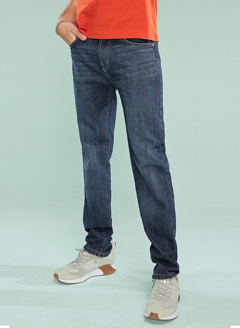 GIORDANO Men’s Skinny Tapered Stretch Denim - Image 1
