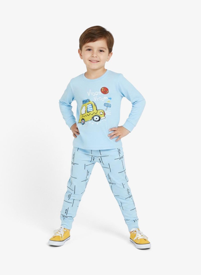 Pinata Car Print Long Sleeve Pyjamas - Image 1