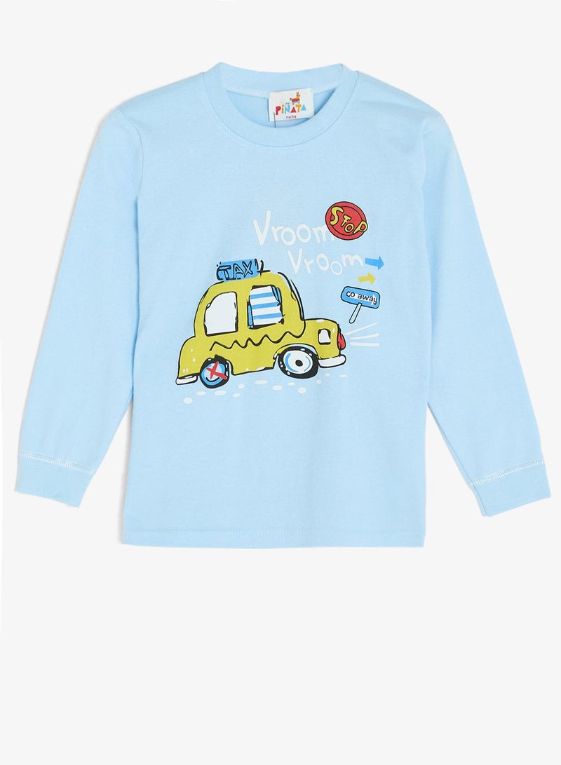 Pinata Car Print Long Sleeve Pyjamas - Image 3
