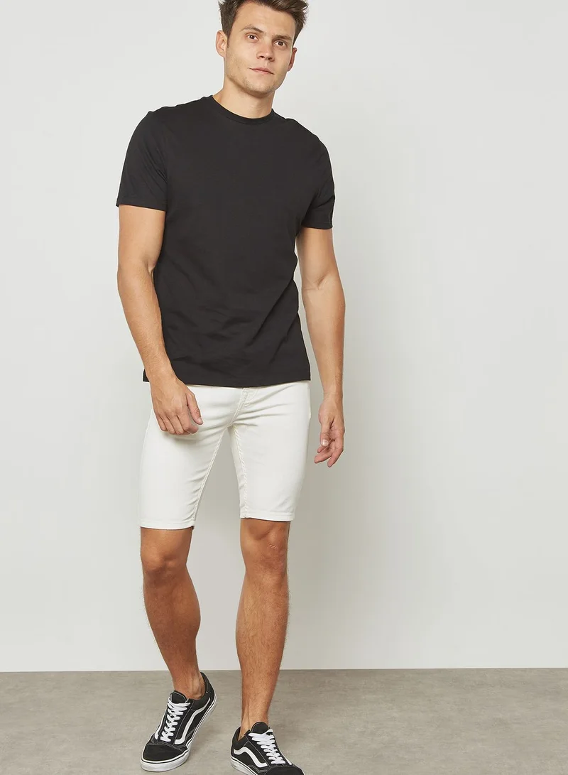 TOPMAN Skinny Fit Denim Shorts