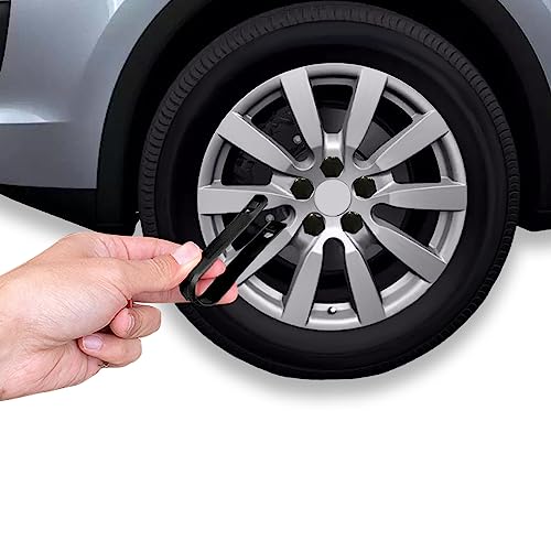 ASUBHA 20PCS Lug Nut Covers, Wheel Nut Caps, 21mm Wheel Hub Screw Covers with Removal Tool, Automotive Exterior Accessories Hexagonal Plastic Tire Center Bolt Protection Caps for Most Vehicles - Image 5