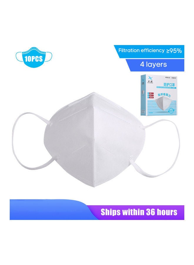 NIBEMINENT 10PCS KN95 Face Cover Disposable Stop PM2.5 Particle Respirator Mouth - Image 1