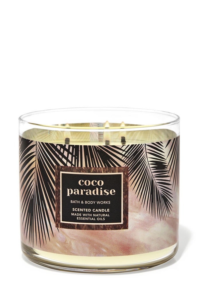 باث آند بودي وركس Coco Paradise 3-Wick Candle 411g