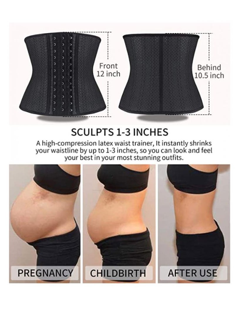 Alissa Waist Trainer Women 4 Hooks Latex Tummy Control Corset Body Shaper Cincher Girdle For Slimming Sport Large - Image 5