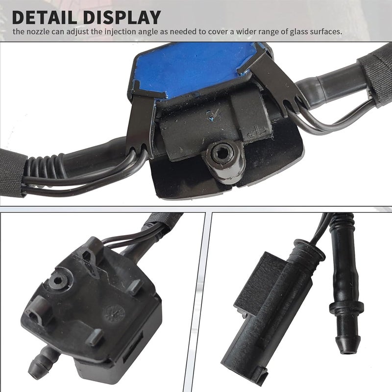 Windshield Washer Nozzle Array R/L 2007-2013 For BMW X5 E70 Replacement number # 61667275171 61664849540 4849540 7275171 - Image 4