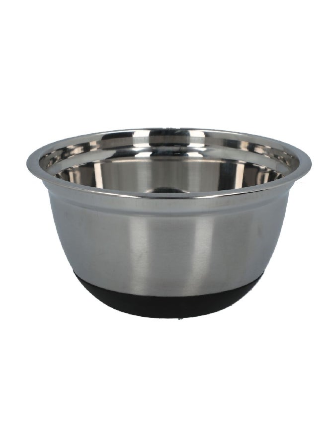 Chef Craft Stainless Steel Non-Skid Round Mixing Bowl Silver 2.83 L 21602 - Image 1