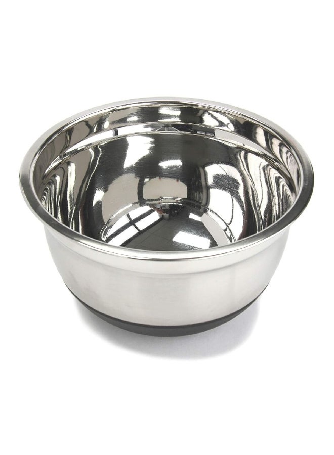Chef Craft Stainless Steel Non-Skid Round Mixing Bowl Silver 2.83 L 21602 - Image 2