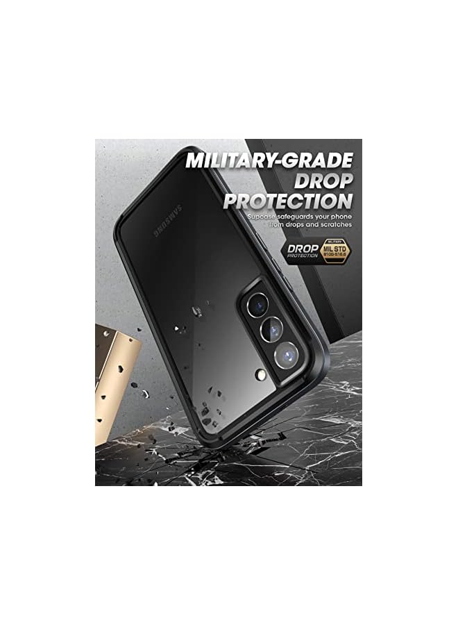 SupCase UB Edge Pro Series Case for Samsung Galaxy S22 5G (2022 Release), Slim Frame Clear Protective Case with Built-in Screen Protector (Black) - Image 5