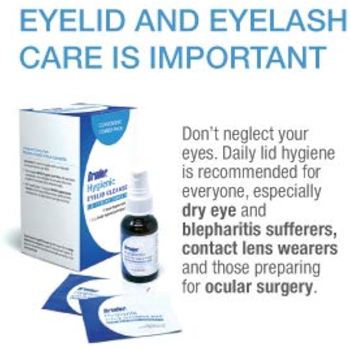 Bruder Hygienic Eyelid Cleansers Value Pack | Hygienic Eyelid Wipes & Eyelid Solution Spray | for Daily Eyelid and Lash Care - Image 3