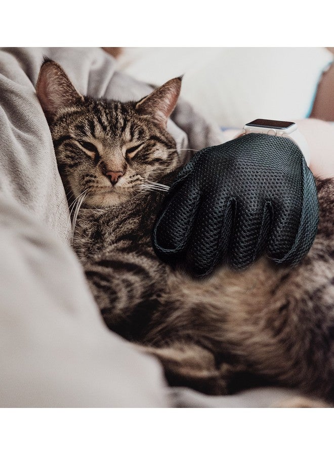Bastex Bastex Pet Grooming Gloves in Pink. Gentle Deshedding Brush Glove. Great for Cats and Dogs with Long and Short Fur. Tool for Removing pet Hair Off Furniture and Rubber Tips for Massage. - Image 4
