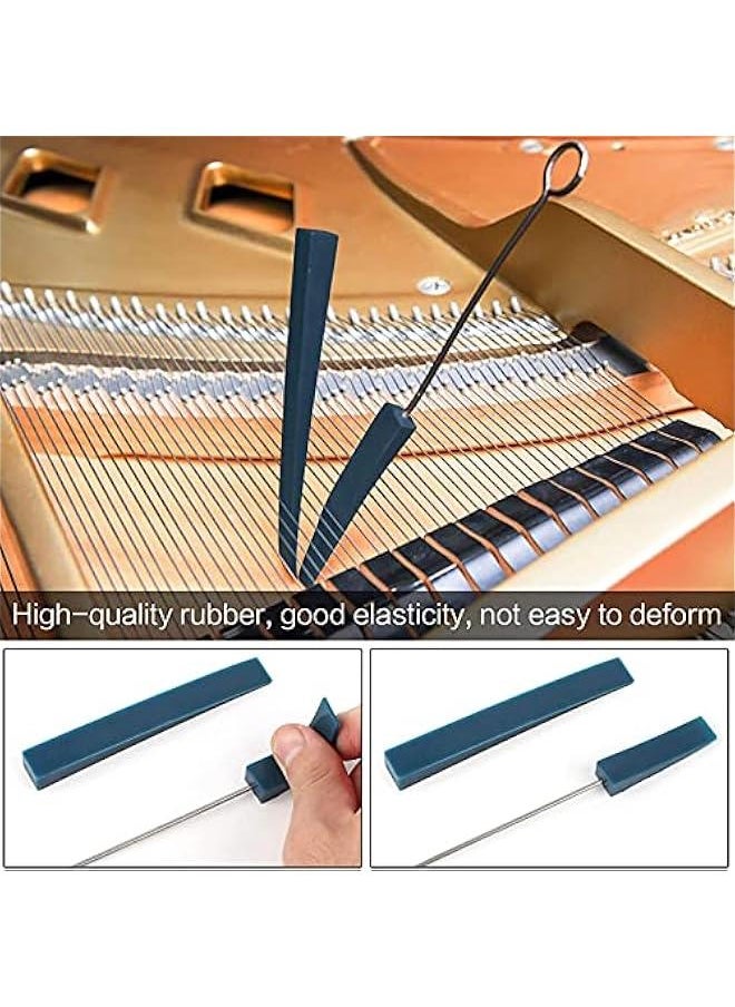 MOXO Tuning Kit,Professional Piano Tuning Kit Tuning Wrench Hammer Temperament Strip Mute Kit Piano DIY Fixing Set  - Image 5