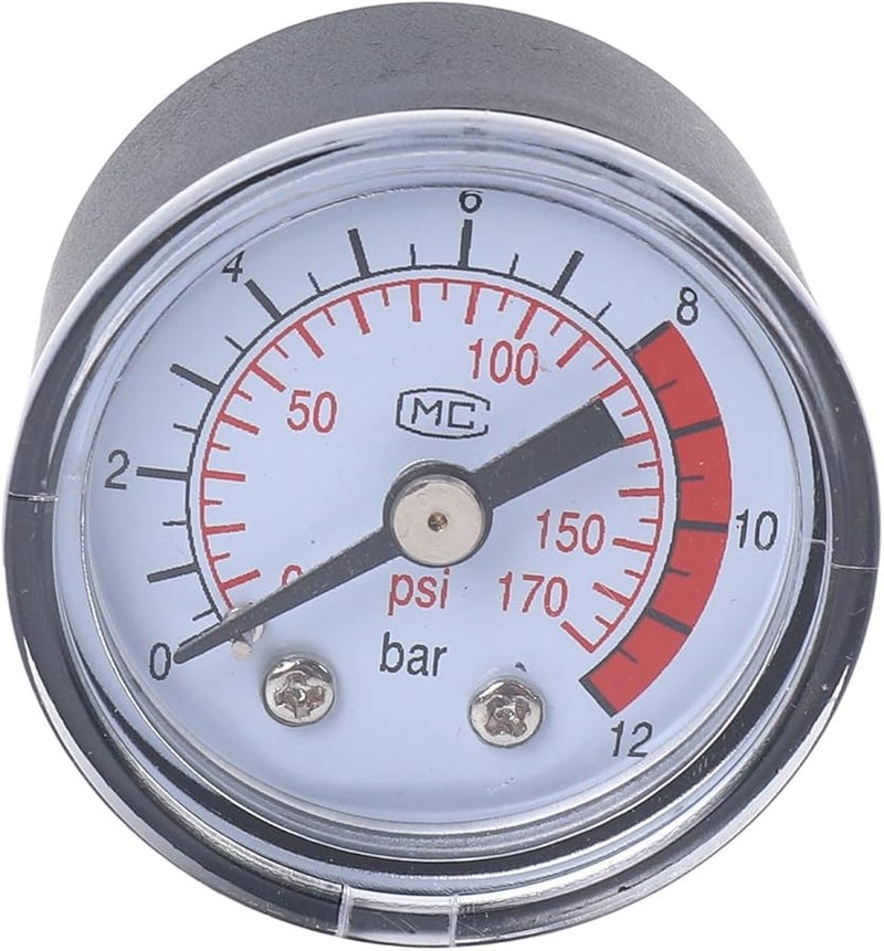5X 0 12بار 0 170رطل/بوصة مربعة 10مم خيط مضخة غاز هواء مقياس ضغط ضاغط مقياس ضغط - Image 4