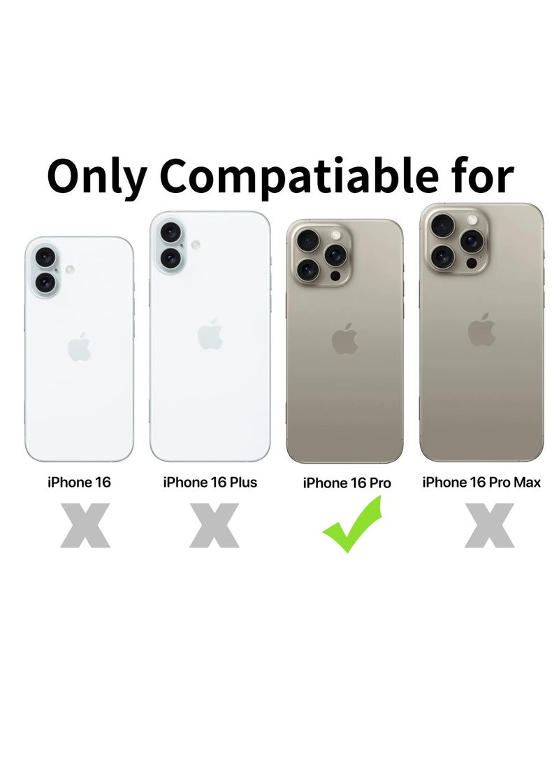 BORTONY iPhone 16 Pro Magsafe Case Wireless Charging Ultra Slim Clear iPhone 16 Pro Cover Anti Scratch Shockproof Protective Case Cover for iPhone 16 Pro 6.3 inch - Image 2