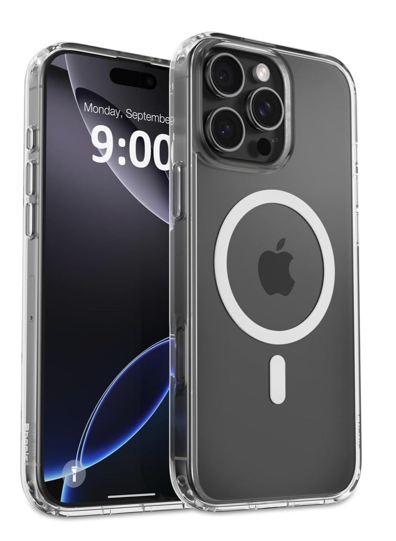 BORTONY iPhone 16 Pro Magsafe Case Wireless Charging Ultra Slim Clear iPhone 16 Pro Cover Anti Scratch Shockproof Protective Case Cover for iPhone 16 Pro 6.3 inch - Image 1