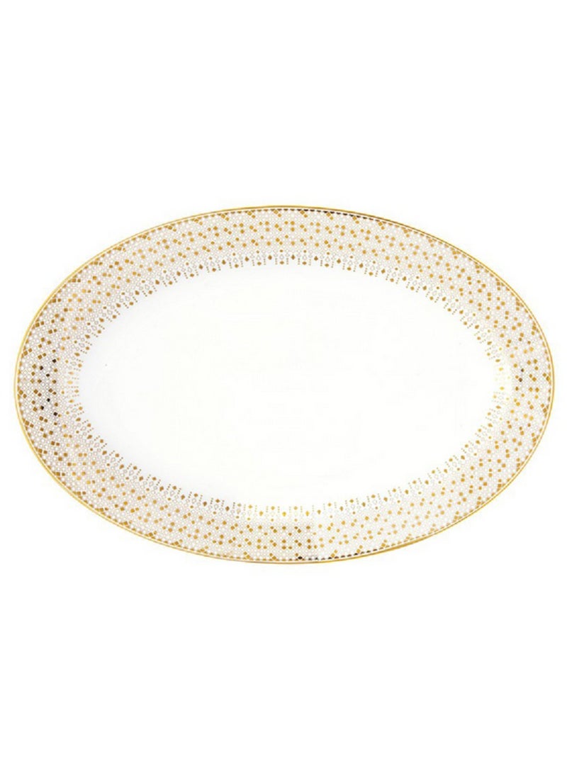 إيزي لايف طبق تقديم بيضاوي الشكل من البورسلين