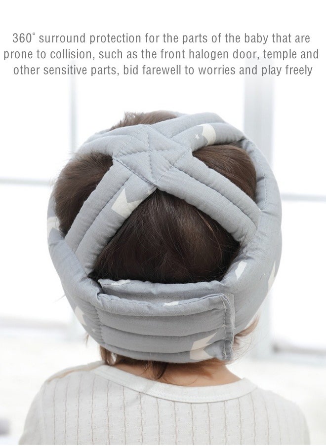 KYD Baby Helmet Child Safety Helmet Adjustable Protective Cap For Crawling Walking and Head Protection White  - Image 2