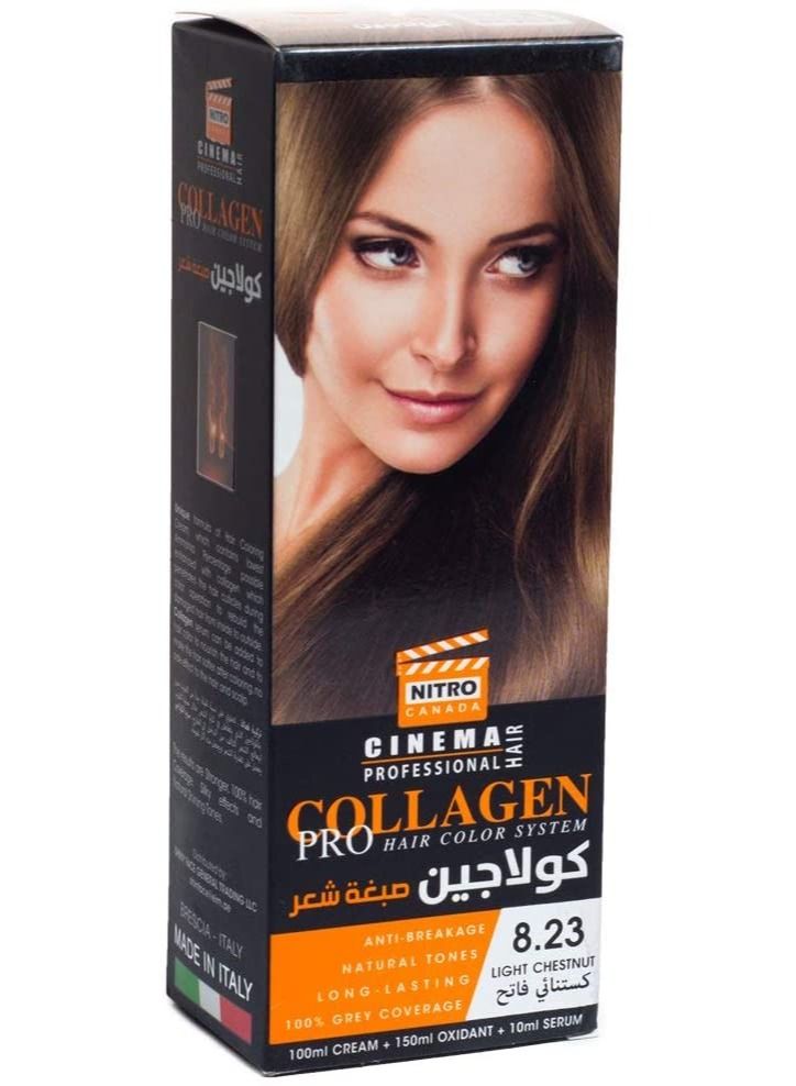 نيترو كندا كولاجين صبغة شعر كستنائي فاتح 8.23