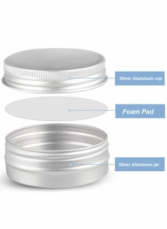 Excefore Round Aluminum Metal Tin Storage, 24 Pcs Jar Containers with Secure Screw Top Lids  - Image 3